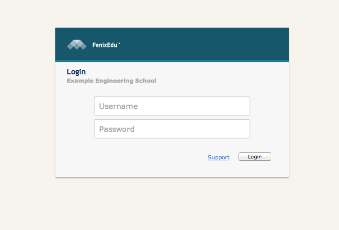 Figure 1 - FenixEdu New Login Form